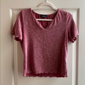 Lulus ribbed short sleeve too Sz-Lg